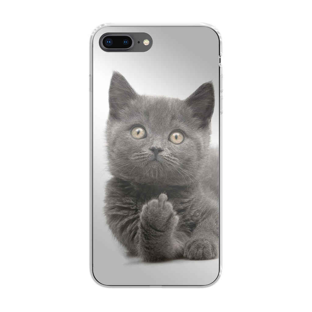 Finger British Shorthair Cat iPhone 8 Plus Case