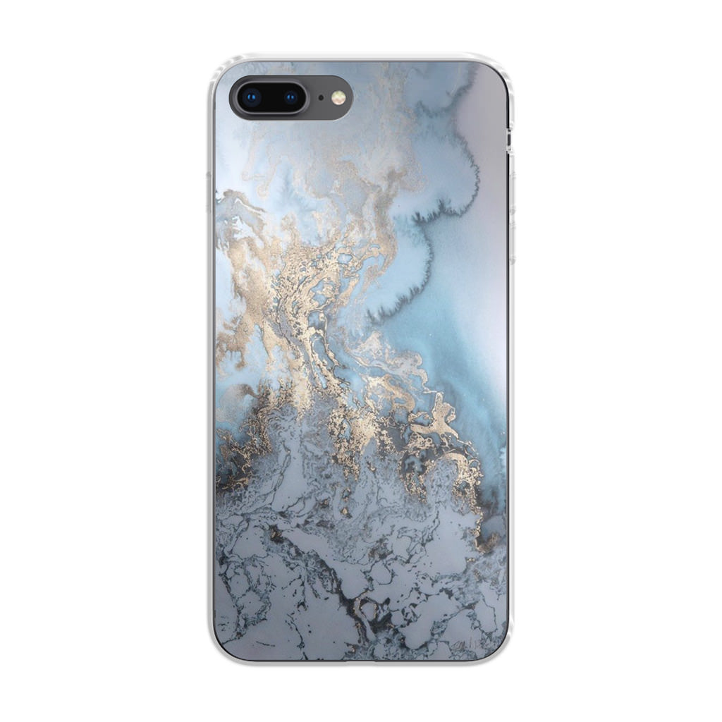 Golden Azure Marble iPhone 7 Plus Case