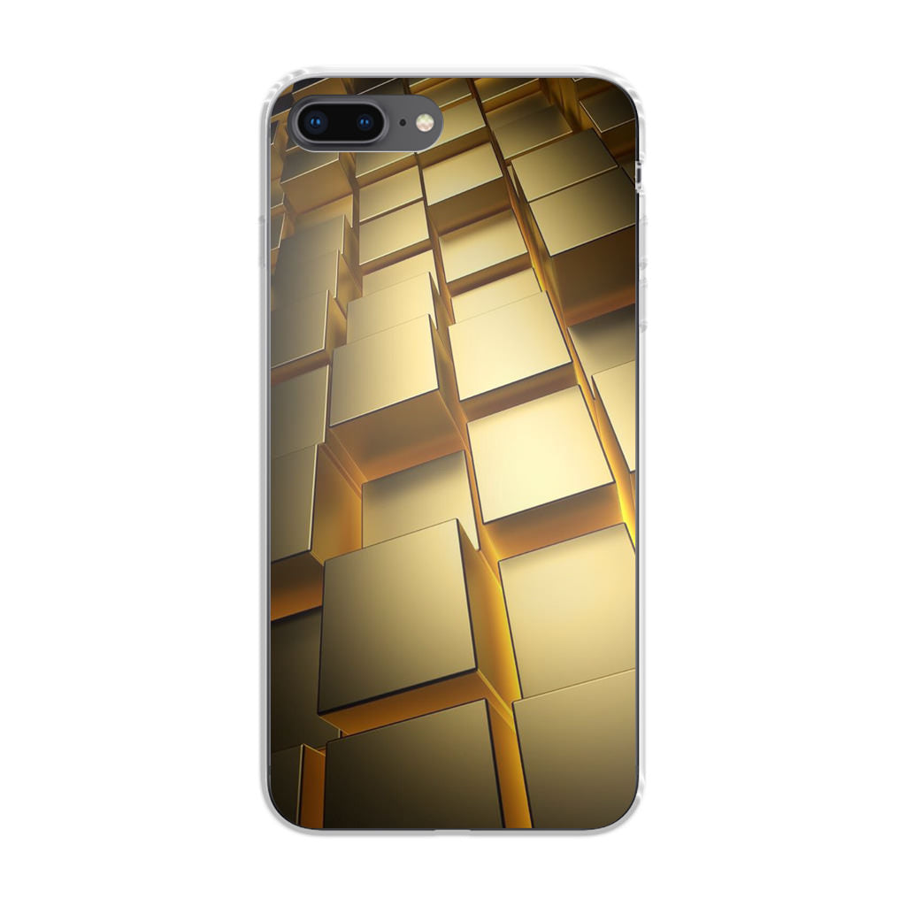 Golden Cubes iPhone 8 Plus Case