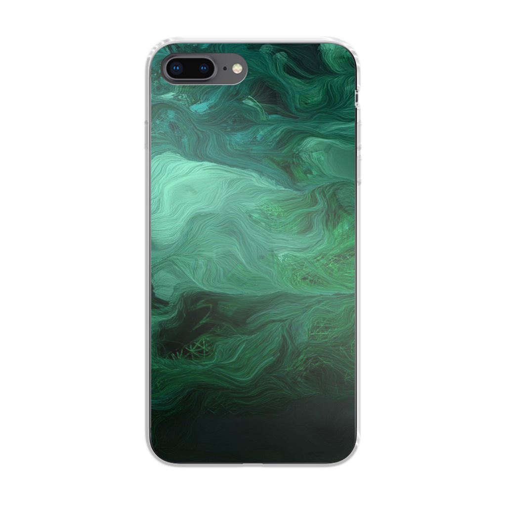 Green Abstract Art iPhone 8 Plus Case