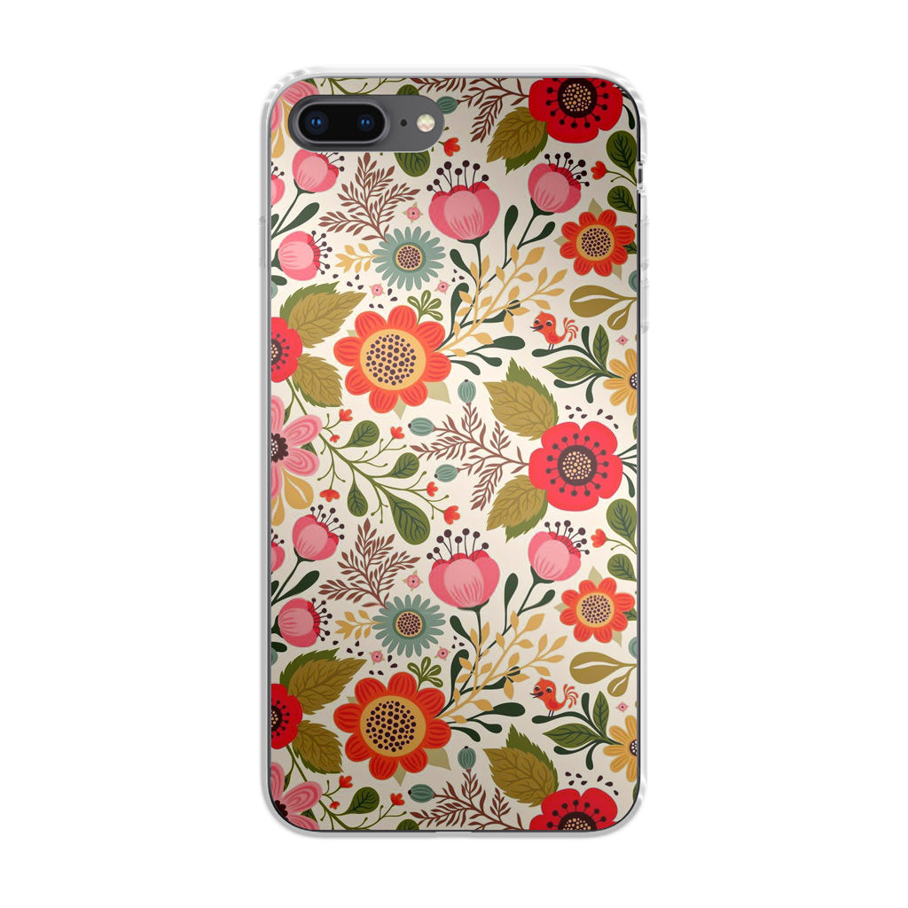 Hello Spring Pattern iPhone 8 Plus Case