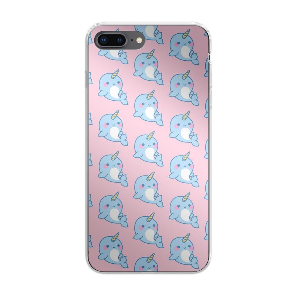 Horned Whales Pattern iPhone 8 Plus Case