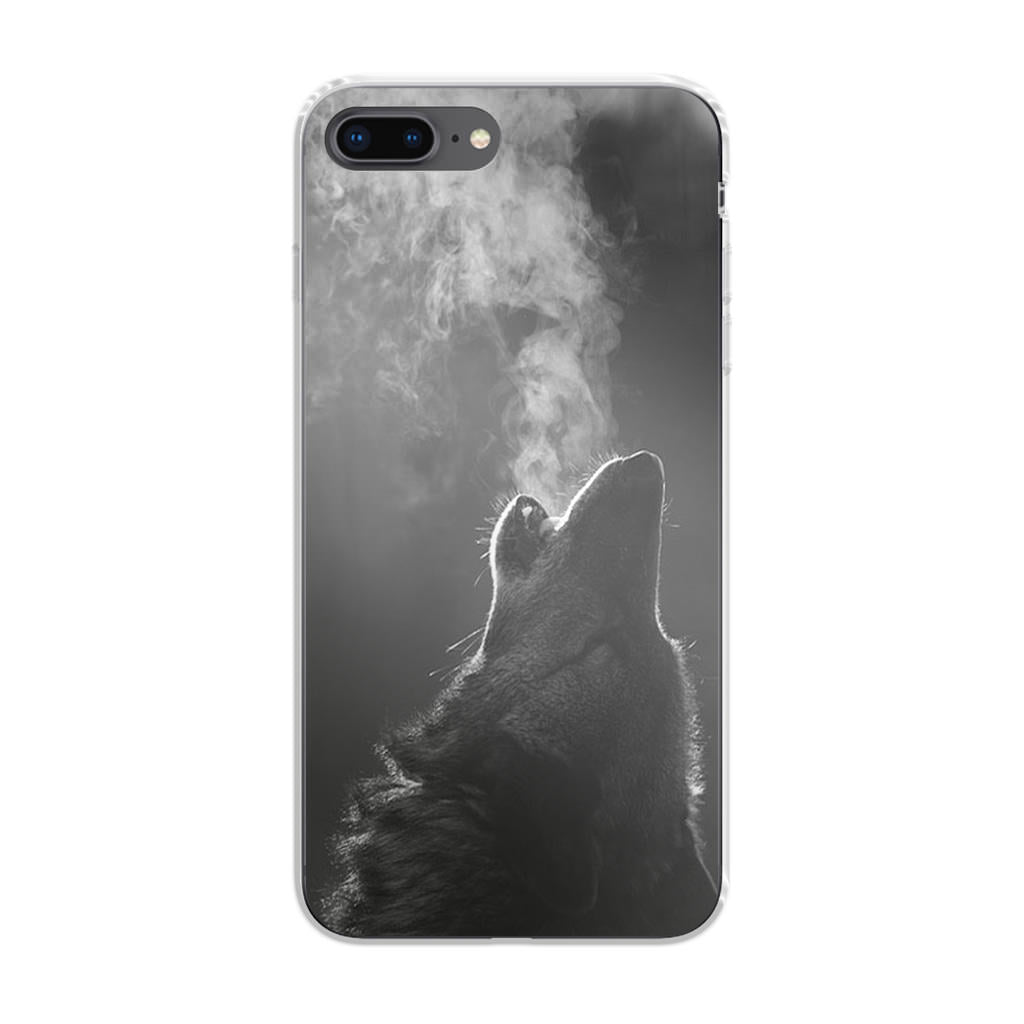 Howling Wolves Black and White iPhone 8 Plus Case