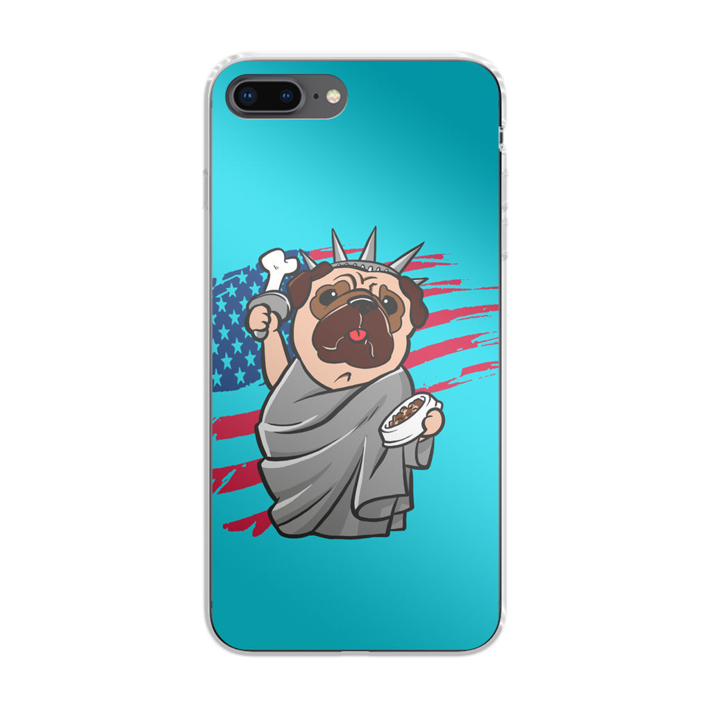 Independence Day Pug iPhone 8 Plus Case