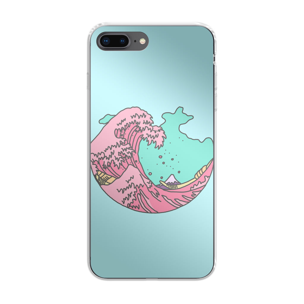 Japanese Pastel Wave iPhone 8 Plus Case