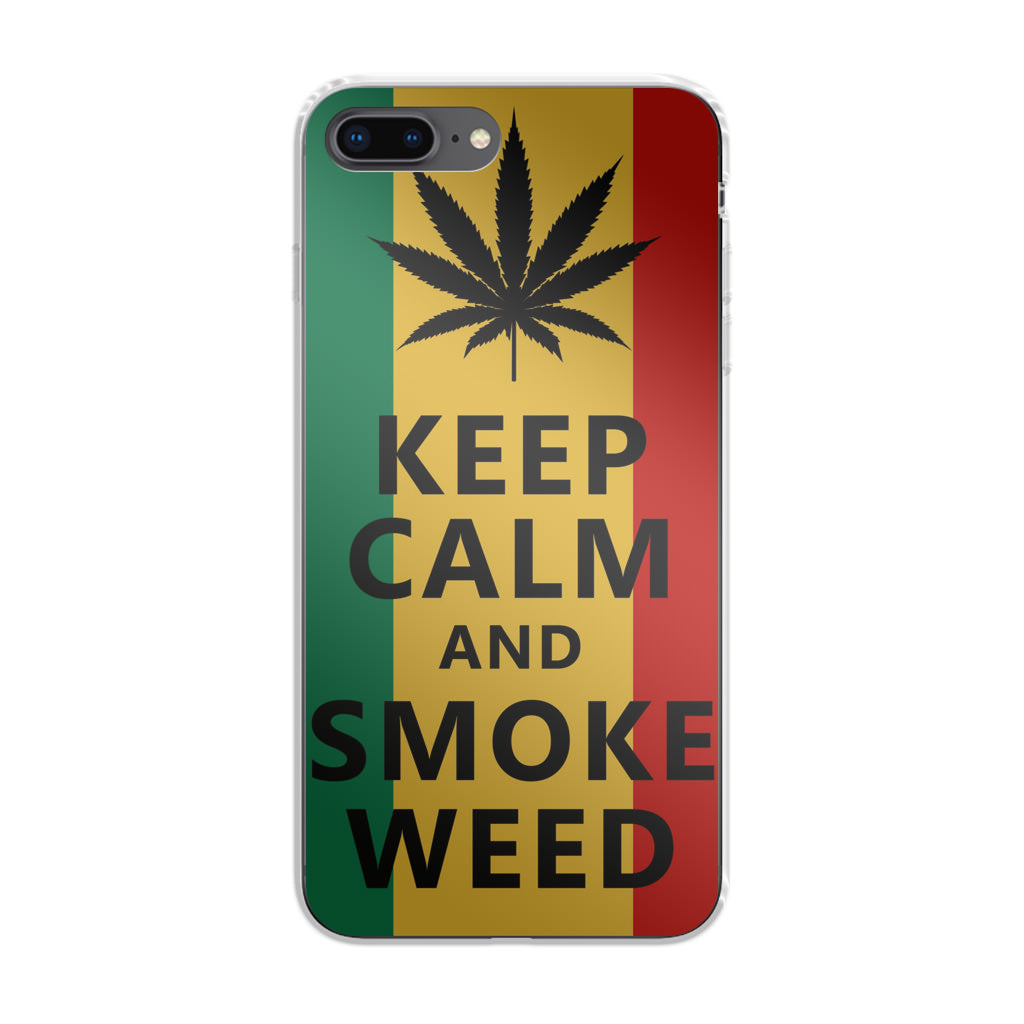 Keep Calm And Smoke Weed iPhone 8 Plus Case