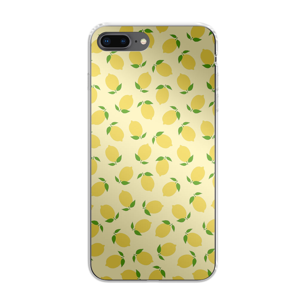 Lemons Fruit Pattern iPhone 8 Plus Case