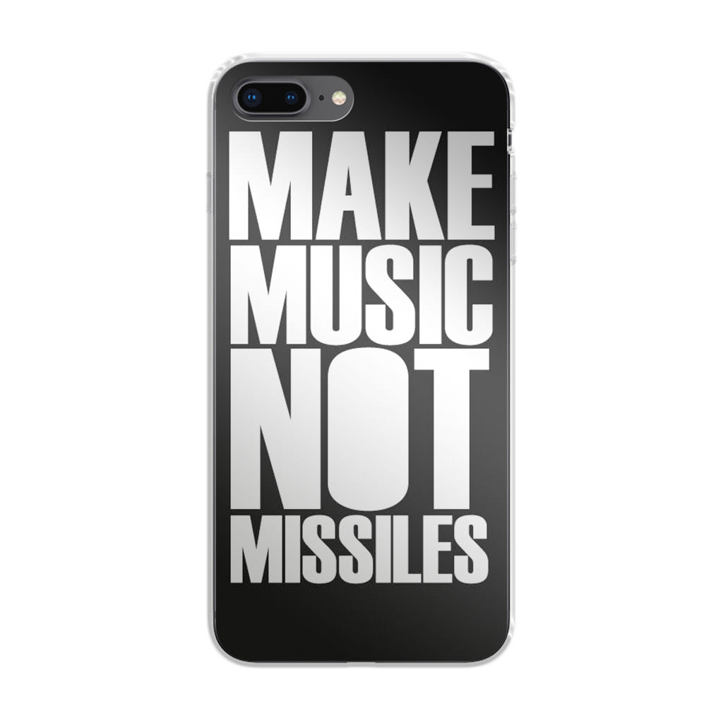 Make Music Not Missiles iPhone 8 Plus Case