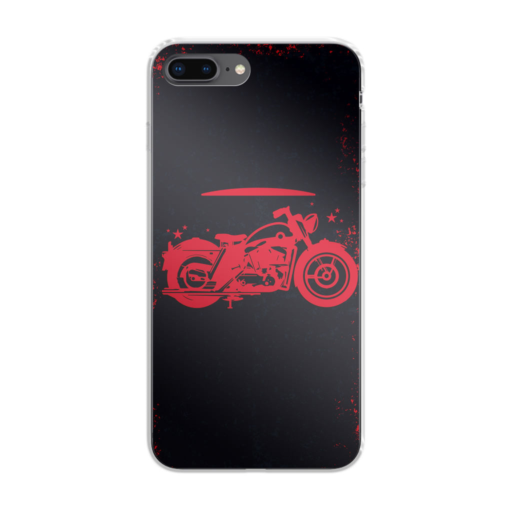 Motorcycle Red Art iPhone 8 Plus Case