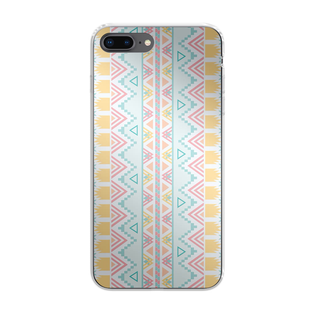 Peach Aztec Pattern iPhone 8 Plus Case