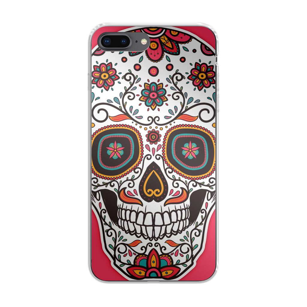 Pink Sugar Skull iPhone 8 Plus Case