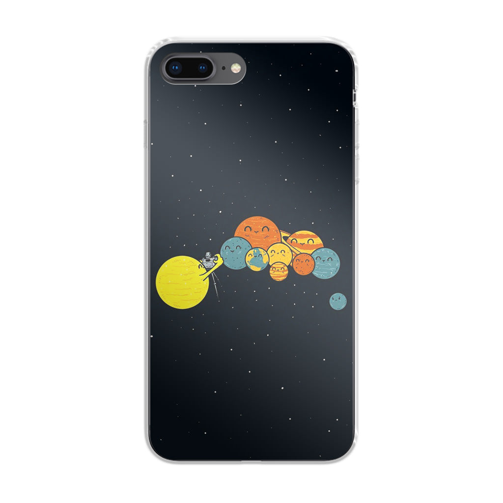 Planet Cute Illustration iPhone 8 Plus Case