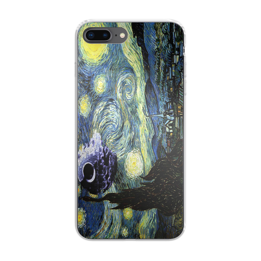 Skellington on a Starry Night iPhone 8 Plus Case