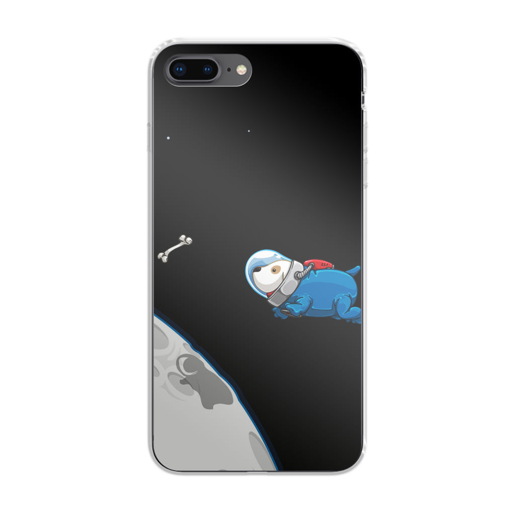 Space Dog Chasing A Bone iPhone 8 Plus Case