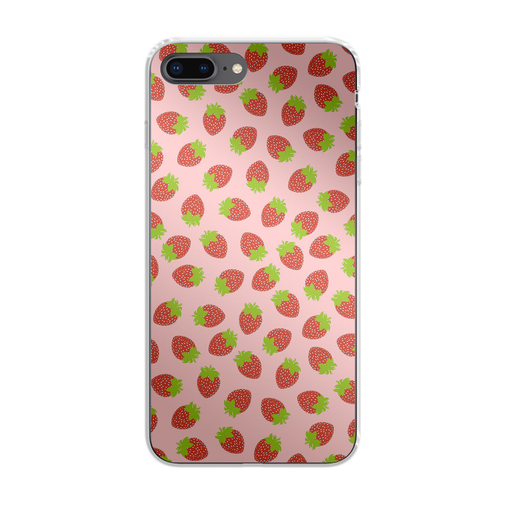 Strawberries Pattern iPhone 8 Plus Case