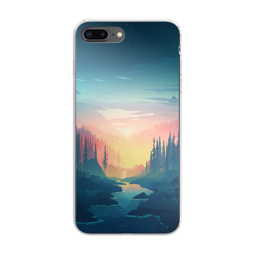 Sunset at The River iPhone 8 Plus Case