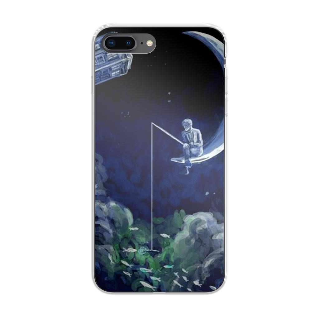 Tardis Walking To The Moon iPhone 8 Plus Case