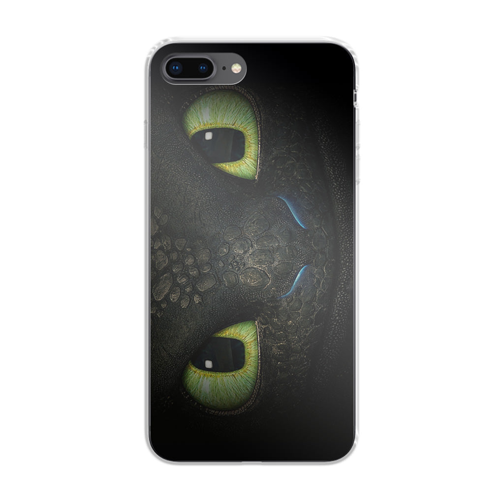 Toothless Dragon Eyes Close Up iPhone 8 Plus Case