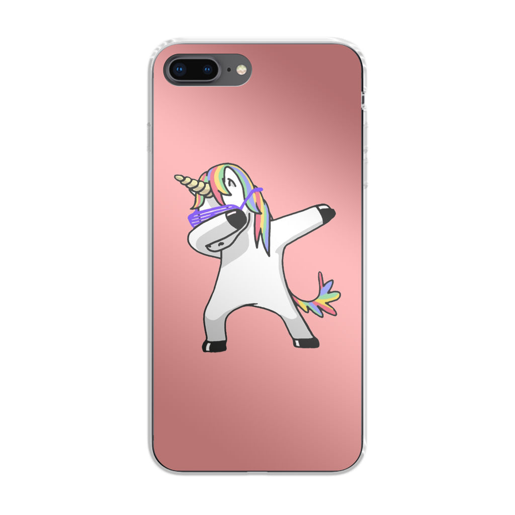 Unicorn Dabbing Pink iPhone 8 Plus Case