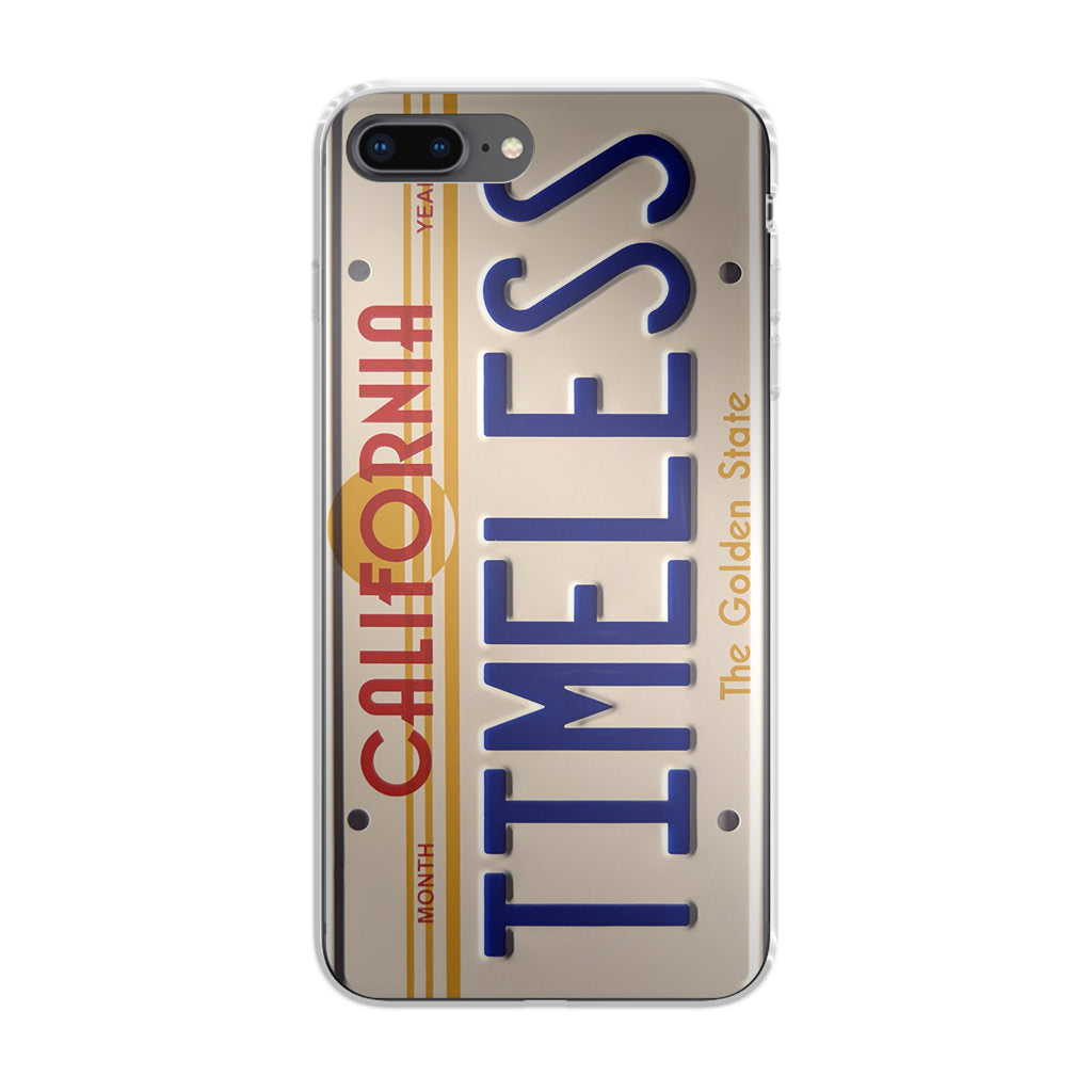 Back to the Future License Plate Timeless iPhone 7 Plus Case