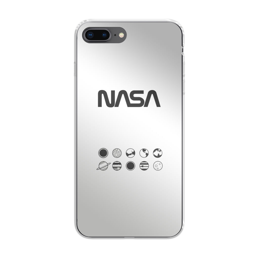 NASA Minimalist White iPhone 7 Plus Case