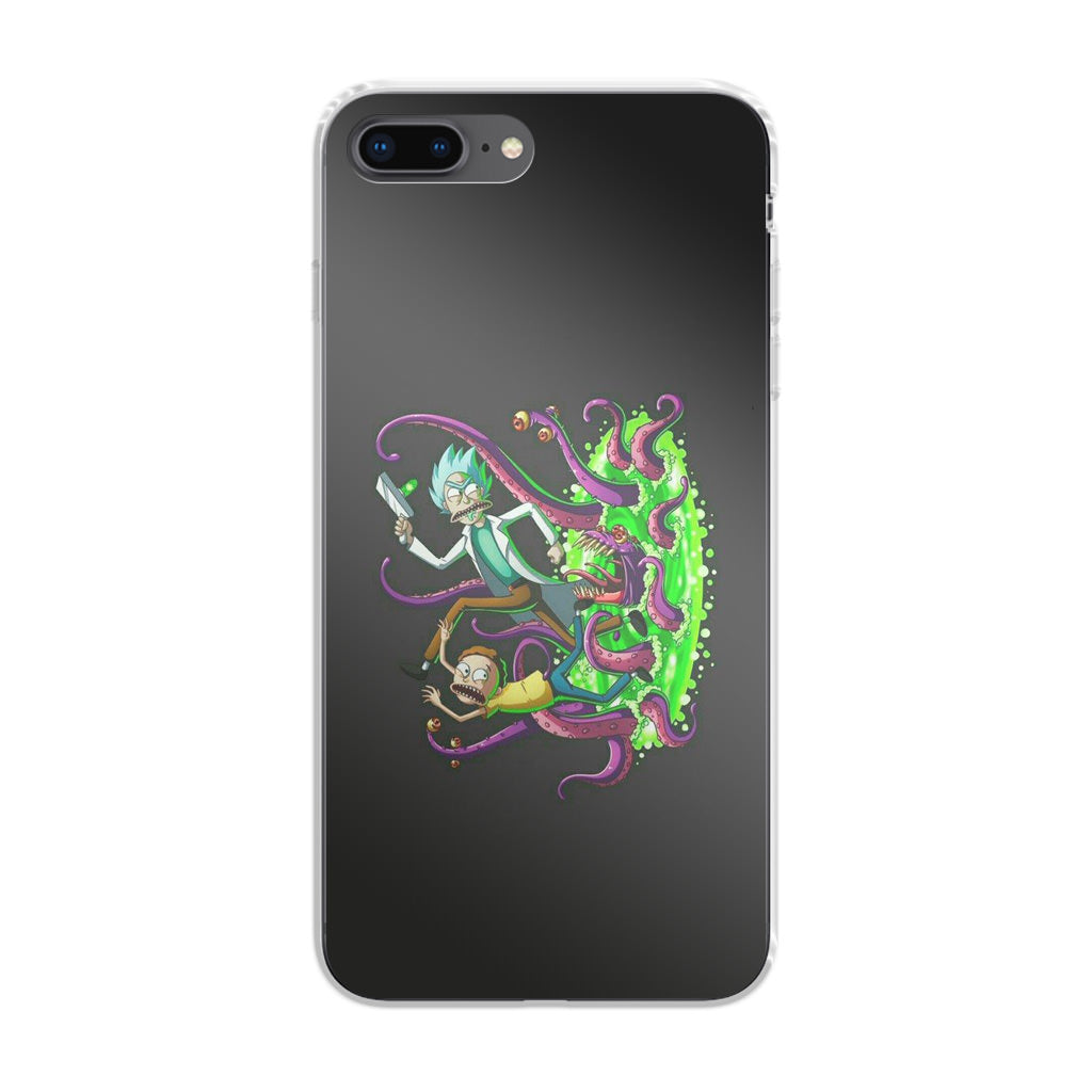 Rick And Morty Pass Through The Portal iPhone 8 Plus Case