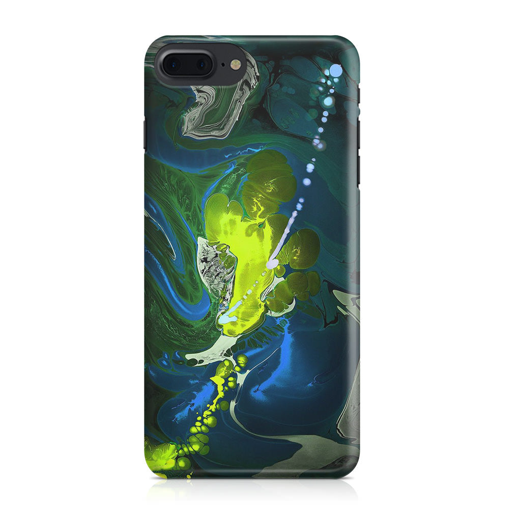 Abstract Green Blue Art iPhone 7 Plus Case