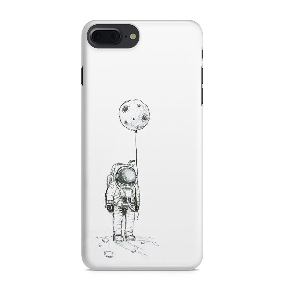 Astronaut Moon Balloon iPhone 8 Plus Case