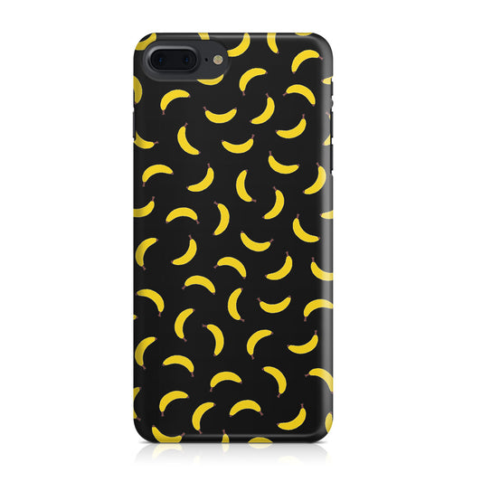 Bananas Fruit Pattern Black iPhone 7 Plus Case