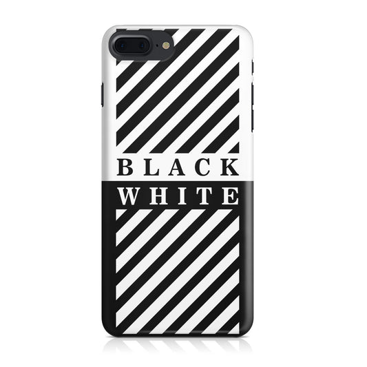 Black White Stripes iPhone 7 Plus Case