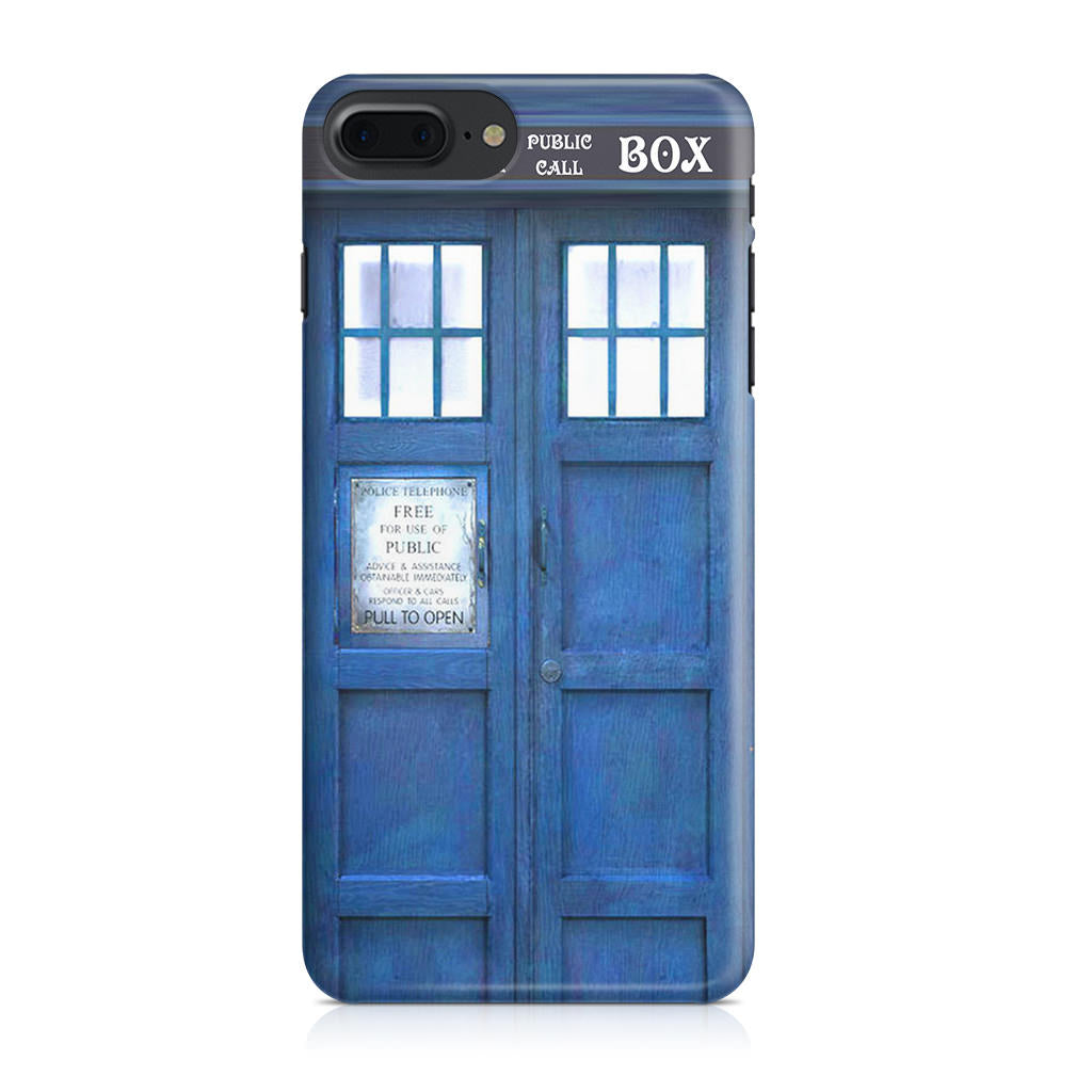 Blue Police Call Box iPhone 8 Plus Case