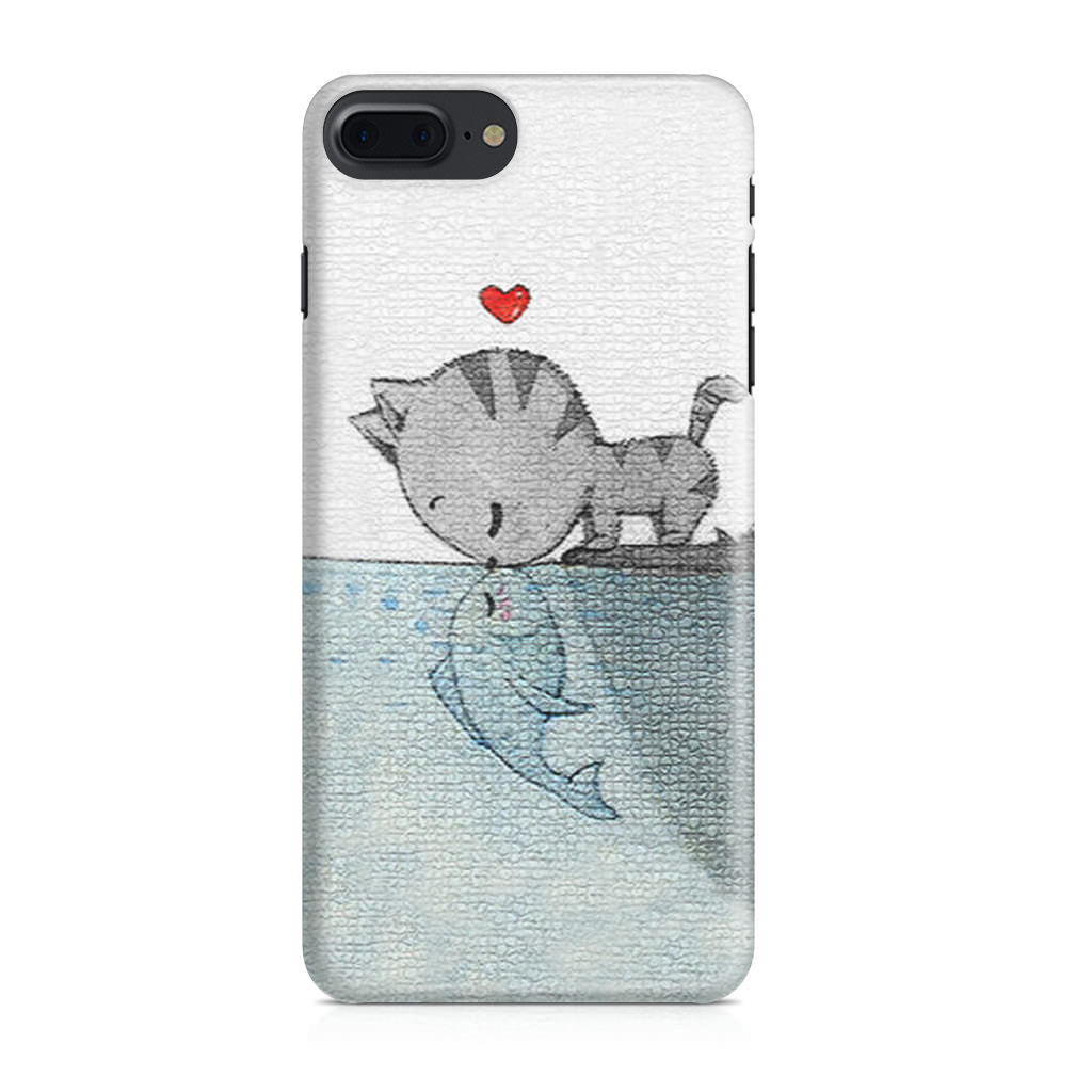 Cat Fish Kisses iPhone 7 Plus Case