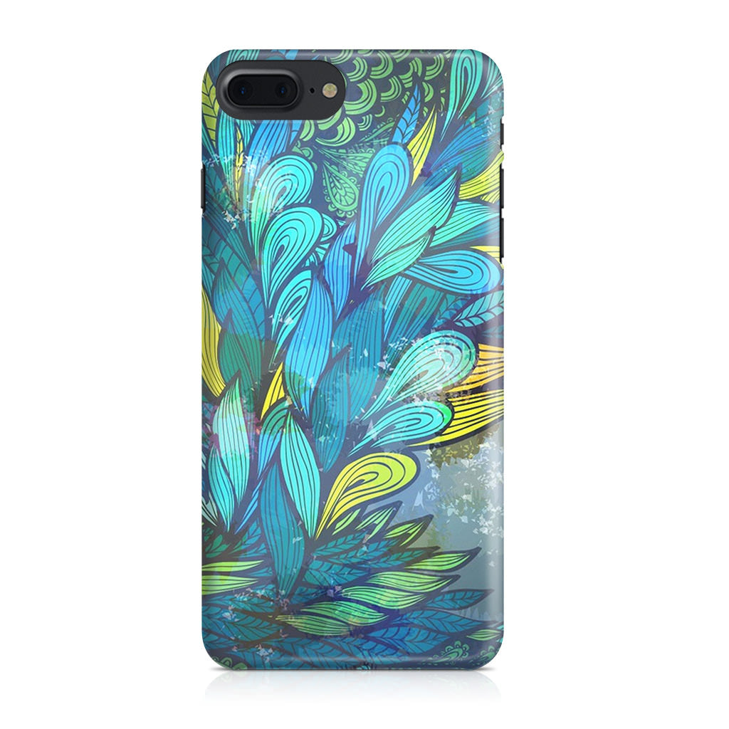 Colorful Art in Blue iPhone 8 Plus Case