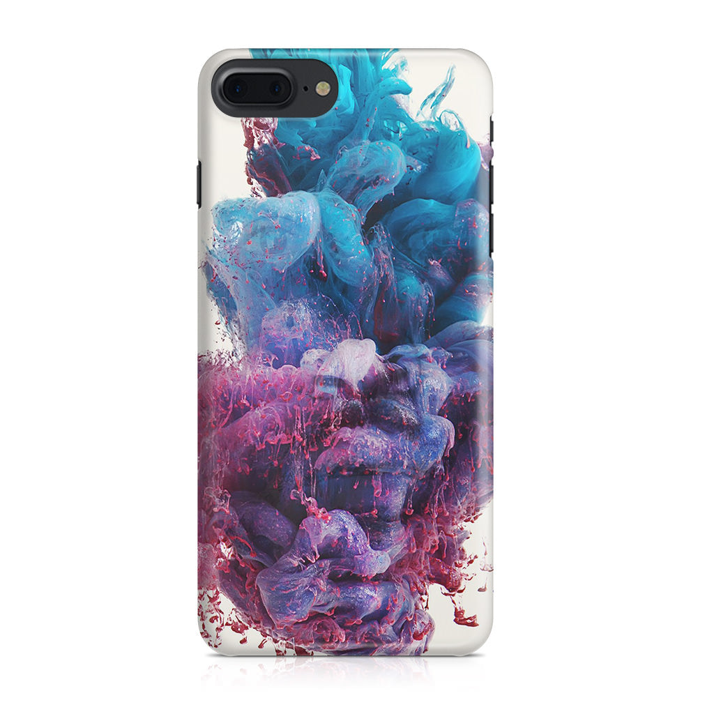 Colorful Dust Art on White iPhone 8 Plus Case