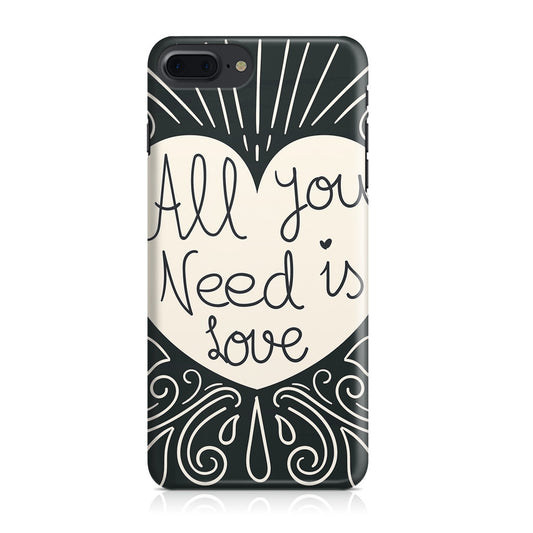 Drawn Love iPhone 7 Plus Case