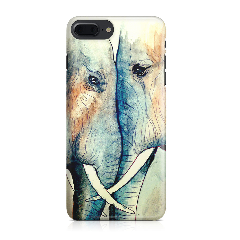 Elephants Sadness iPhone 8 Plus Case