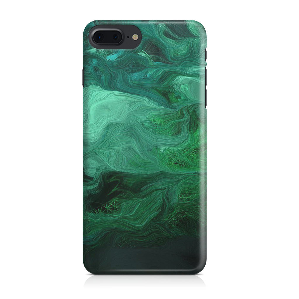 Green Abstract Art iPhone 8 Plus Case