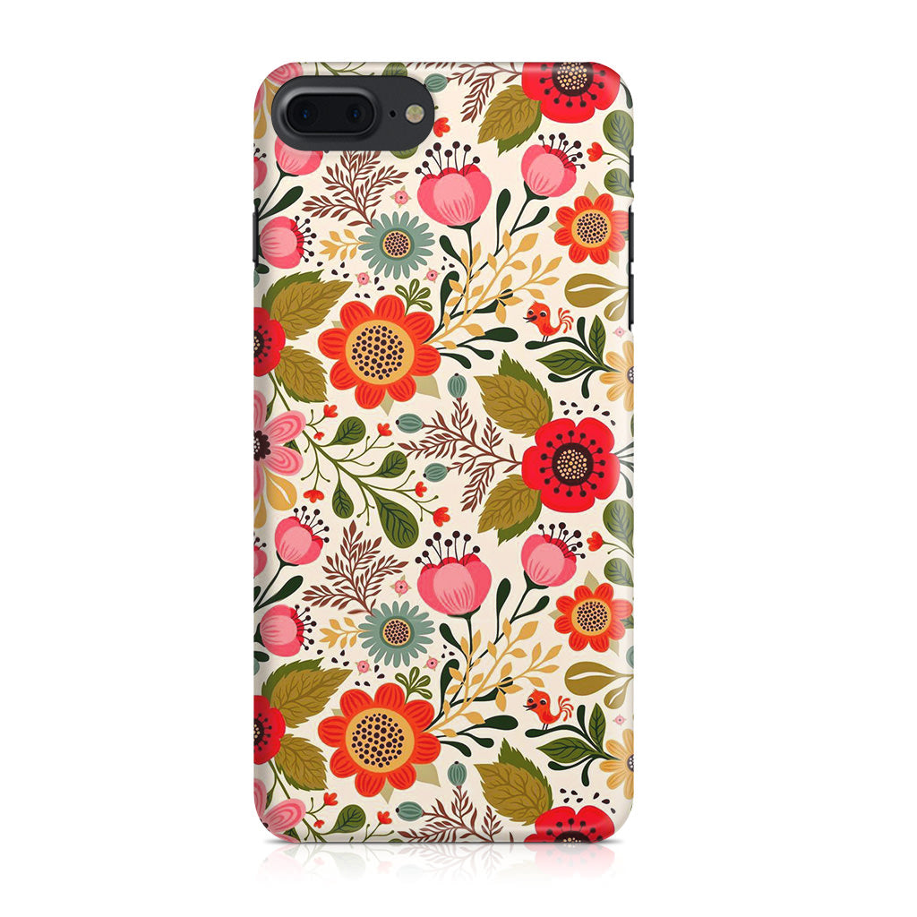 Hello Spring Pattern iPhone 8 Plus Case