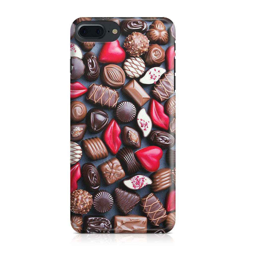 I Love Choco Pattern iPhone 8 Plus Case