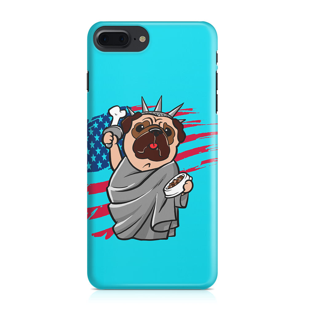 Independence Day Pug iPhone 8 Plus Case