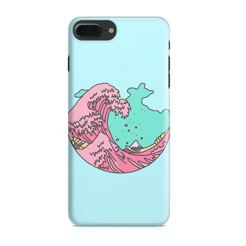 Japanese Pastel Wave iPhone 7 Plus Case