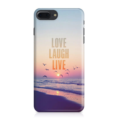Love Laugh Live iPhone 8 Plus Case