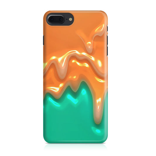 Orange Paint Dripping iPhone 8 Plus Case