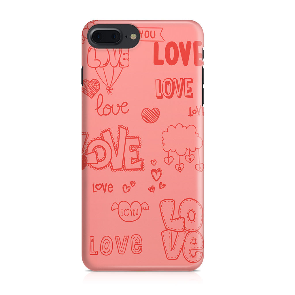 Pink Lover iPhone 8 Plus Case