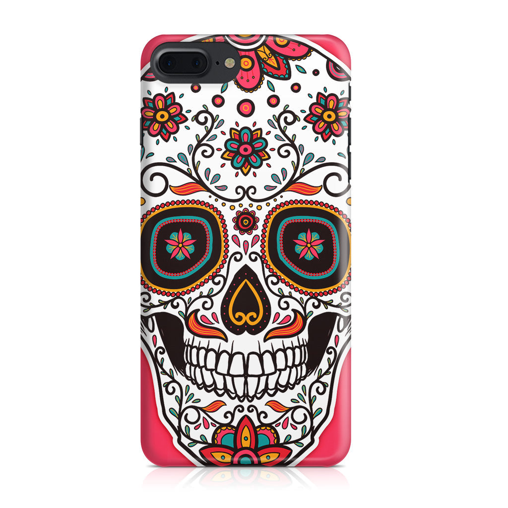 Pink Sugar Skull iPhone 8 Plus Case