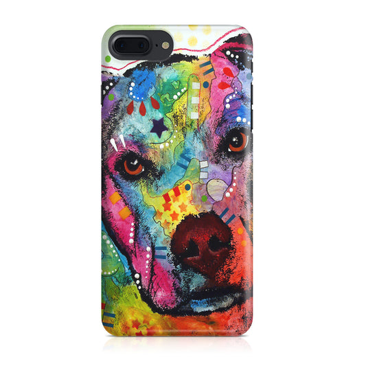 Pitbull Love Painting iPhone 7 Plus Case