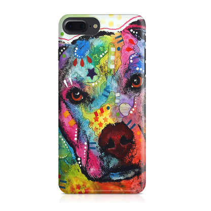 Pitbull Love Painting iPhone 8 Plus Case