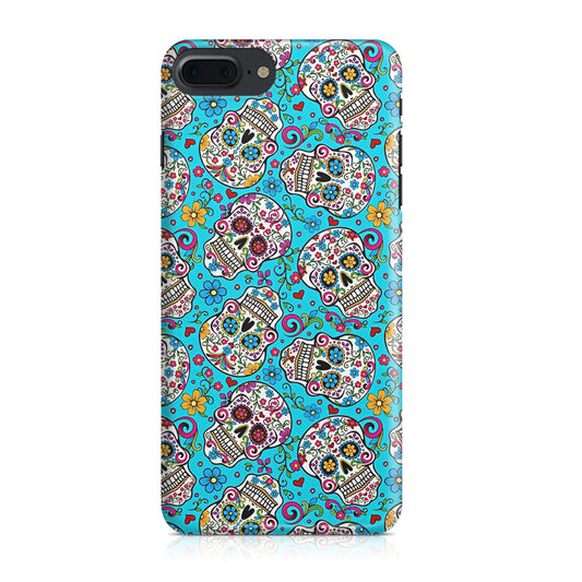 Skull Floral Sugar iPhone 7 Plus Case