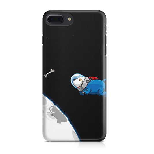 Space Dog Chasing A Bone iPhone 7 Plus Case