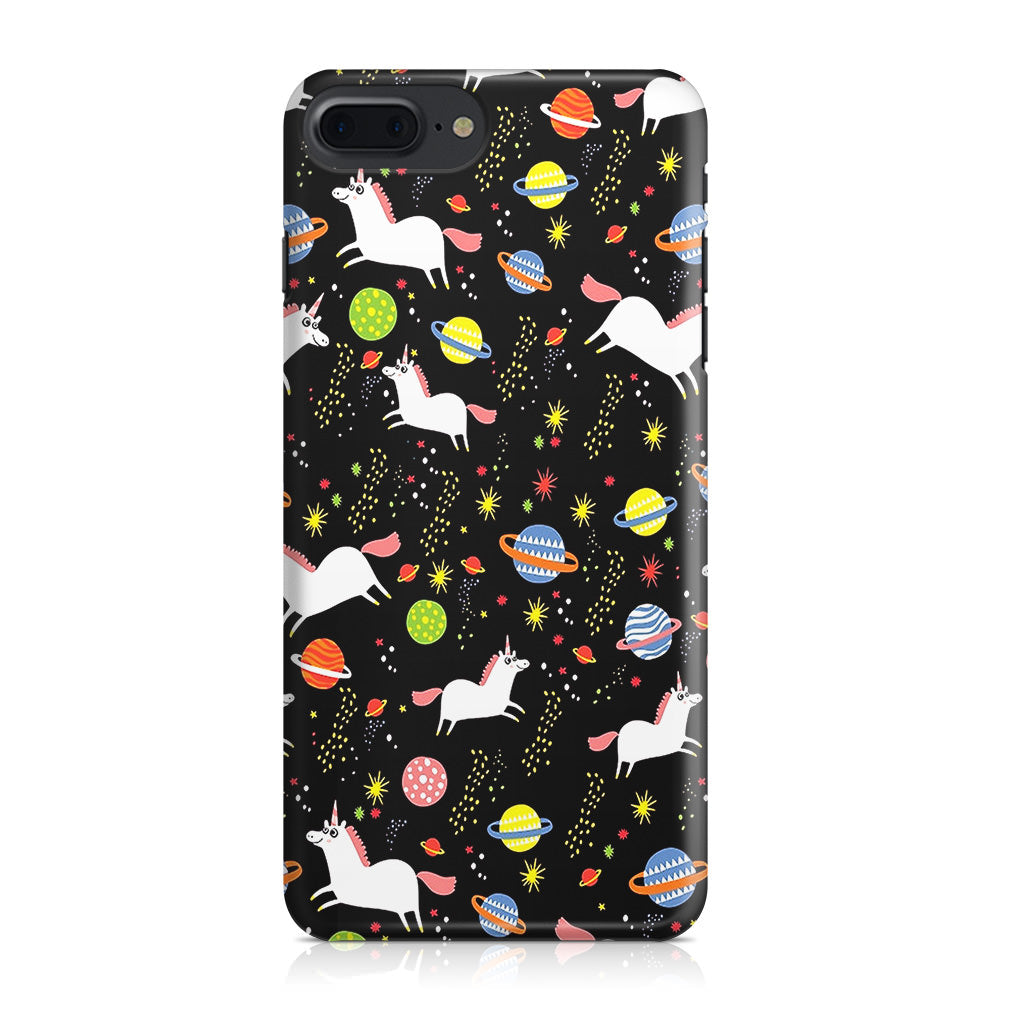 Space Unicorn Pattern iPhone 7 Plus Case